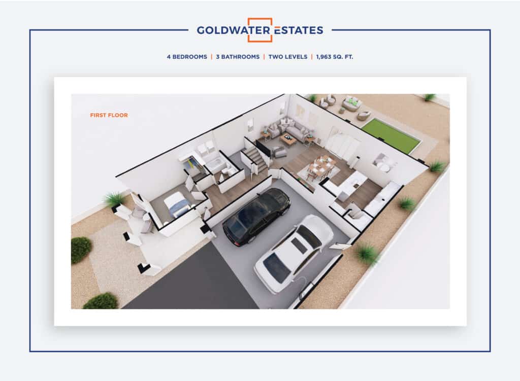 Goldwater Estates_4 Bedroom_3D Floor Plan_1