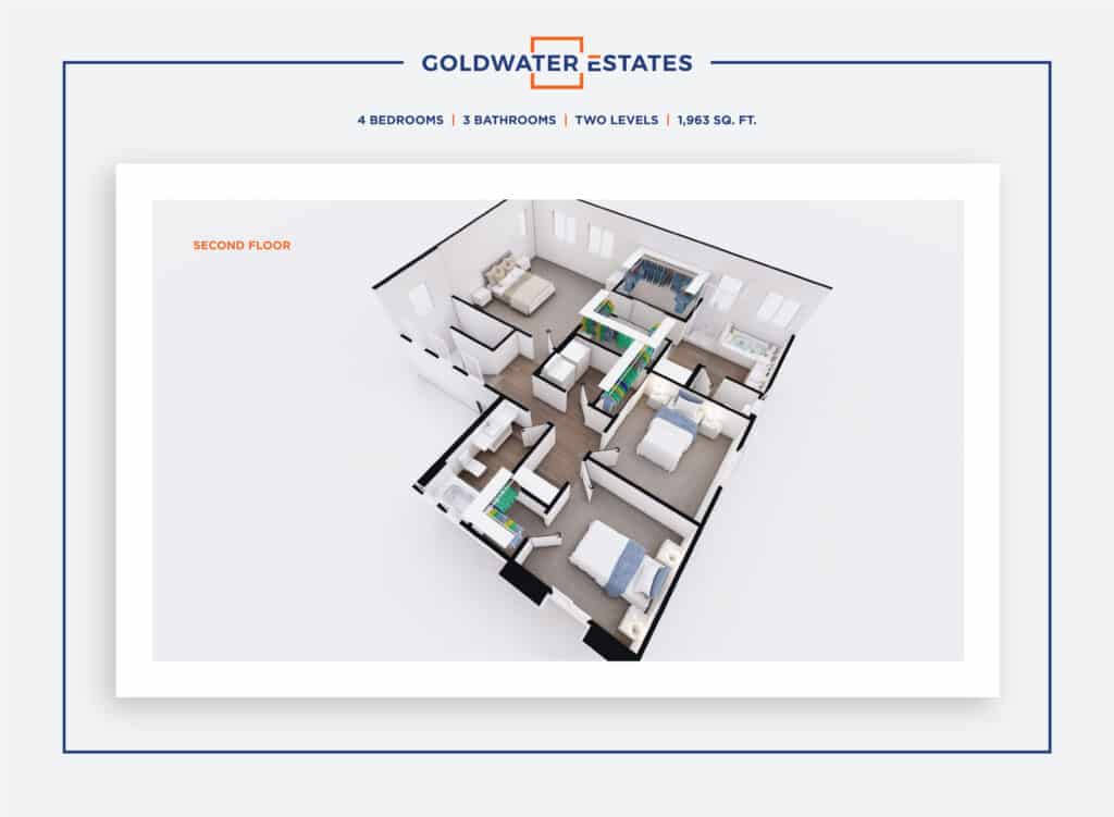 Goldwater Estates_4 Bedroom_3D Floor Plan_3