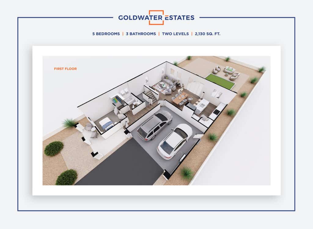 Goldwater Estates_5 Bedroom_3D Floor Plan_1