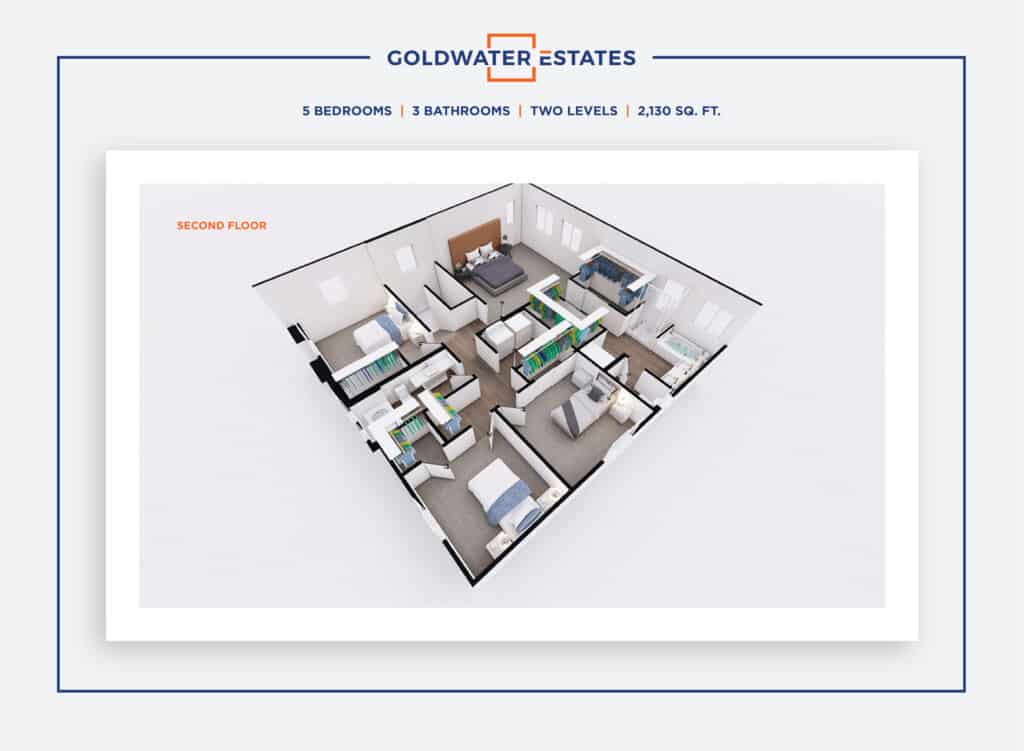 Goldwater Estates_5 Bedroom_3D Floor Plan_3